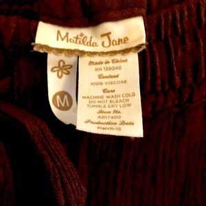 Matilda Jane Gauze Pants size M